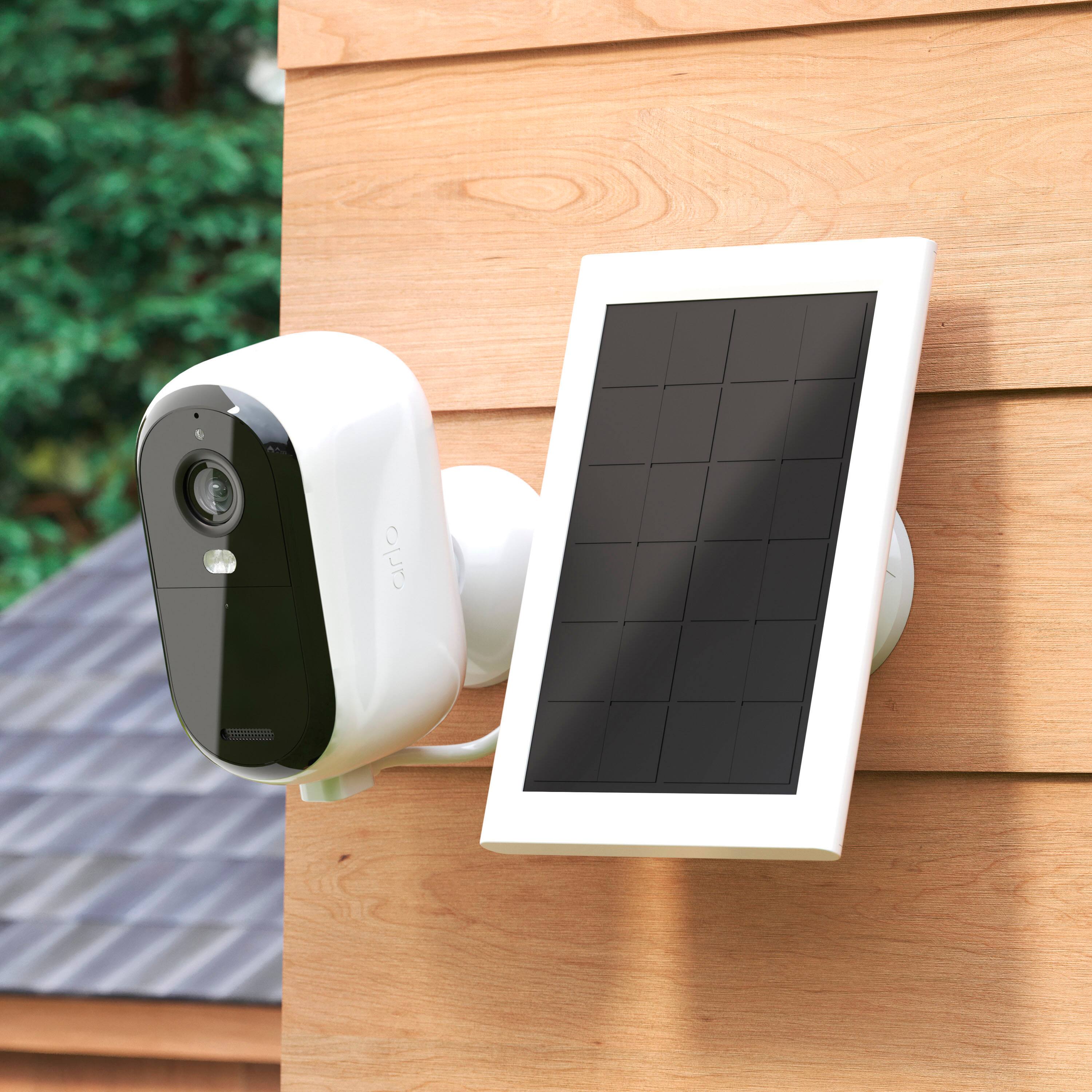 Alt View 16. Arlo - Mountable Solar Panel for Arlo Essential Outdoor Camera and Essential XL Outdoor Camera (2nd Generation) - White.