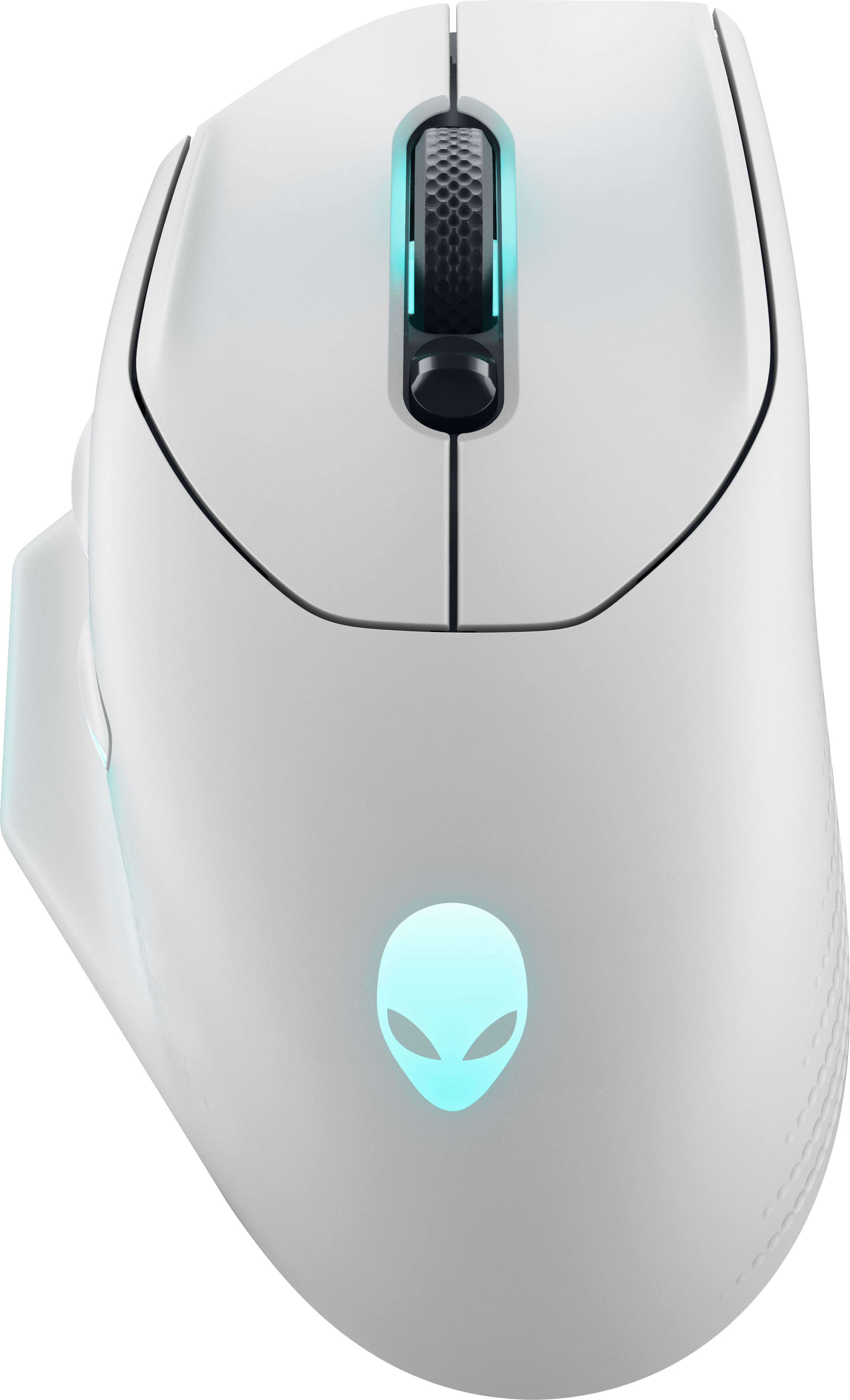 Angle View: Alienware - Wireless Gaming Mouse – AW620M - Lunar Light