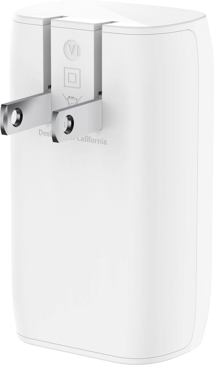 Alt View 18. Belkin - 3 Port USB-C® Wall Charger with PPS 67W - White.