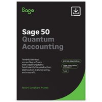 SAGE 50 QUANTUM ACCOUNTING 2024 U.S. 1-USER 1-YEAR SUBSCRIPTION - Windows [Digital] - Front_Zoom