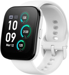 Amazfit - Bip 5 Smartwatch 49mm Polycarbonate Plastic - Cream - Front_Zoom