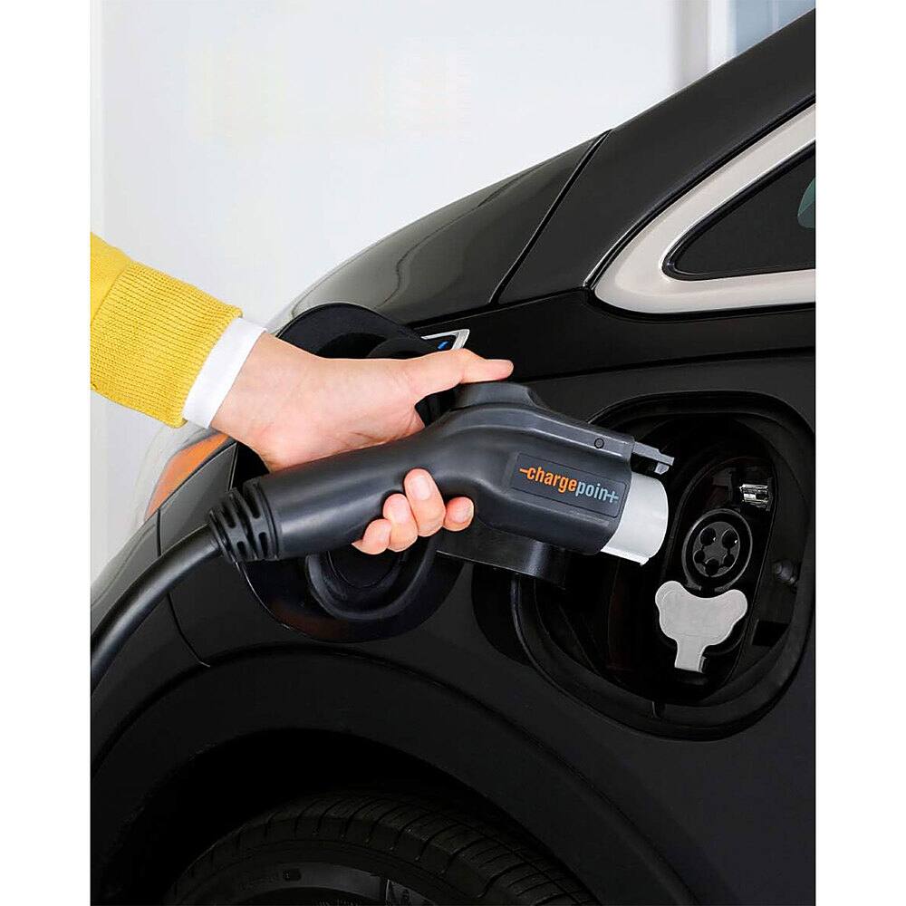 Alt View 11. Charge Point - Home Flex J1772 Level 2 Hardwired Electric Vehicle (EV) Charger – up to 80A – 23’ - Gray.