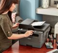 Alt View Zoom 11. Brother - MFC-L2717DW Wireless Black-and-White All-in-One Laser Printer with up to 500 Pages of Bonus Toner Included - Black.