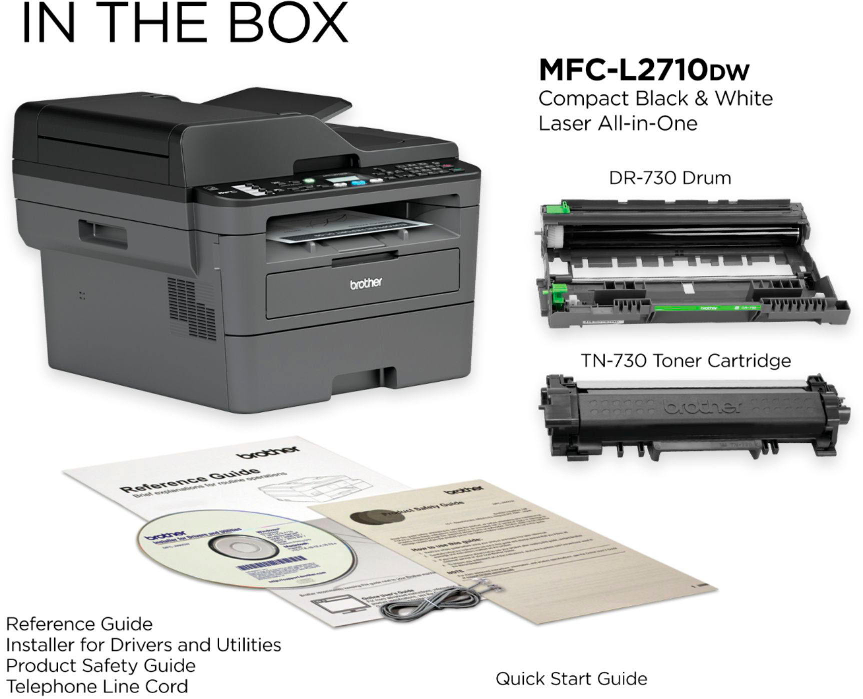 Order cheap toner for your Brother MFC-L2710DW printer