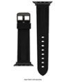 Left. Vince Camuto - Men's Silicone Band with Black Stainless Steel Buckle for Apple Watch 42/44/45/Ultra/Ultra 2 (49mm) - Black.