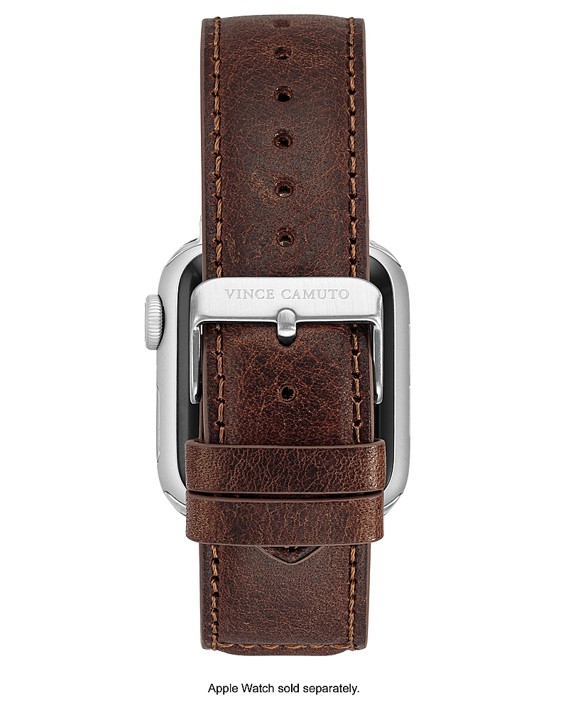 WITHit Vince Camuto Men's Leather Band with Stitching Accents for Apple ...