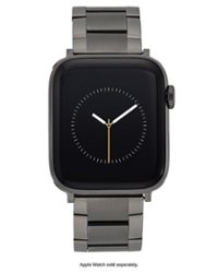WITHit - Vince Camuto Men's Stainless Steel Link Band for Apple Watch 42/44/45/Ultra/Ultra 2 (49mm) - Dark Gray - Angle_Zoom