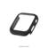 Left. WITHit - Protective Glass Cover with Integrated Bumper for 45mm Apple Watch (45mm) - Black.