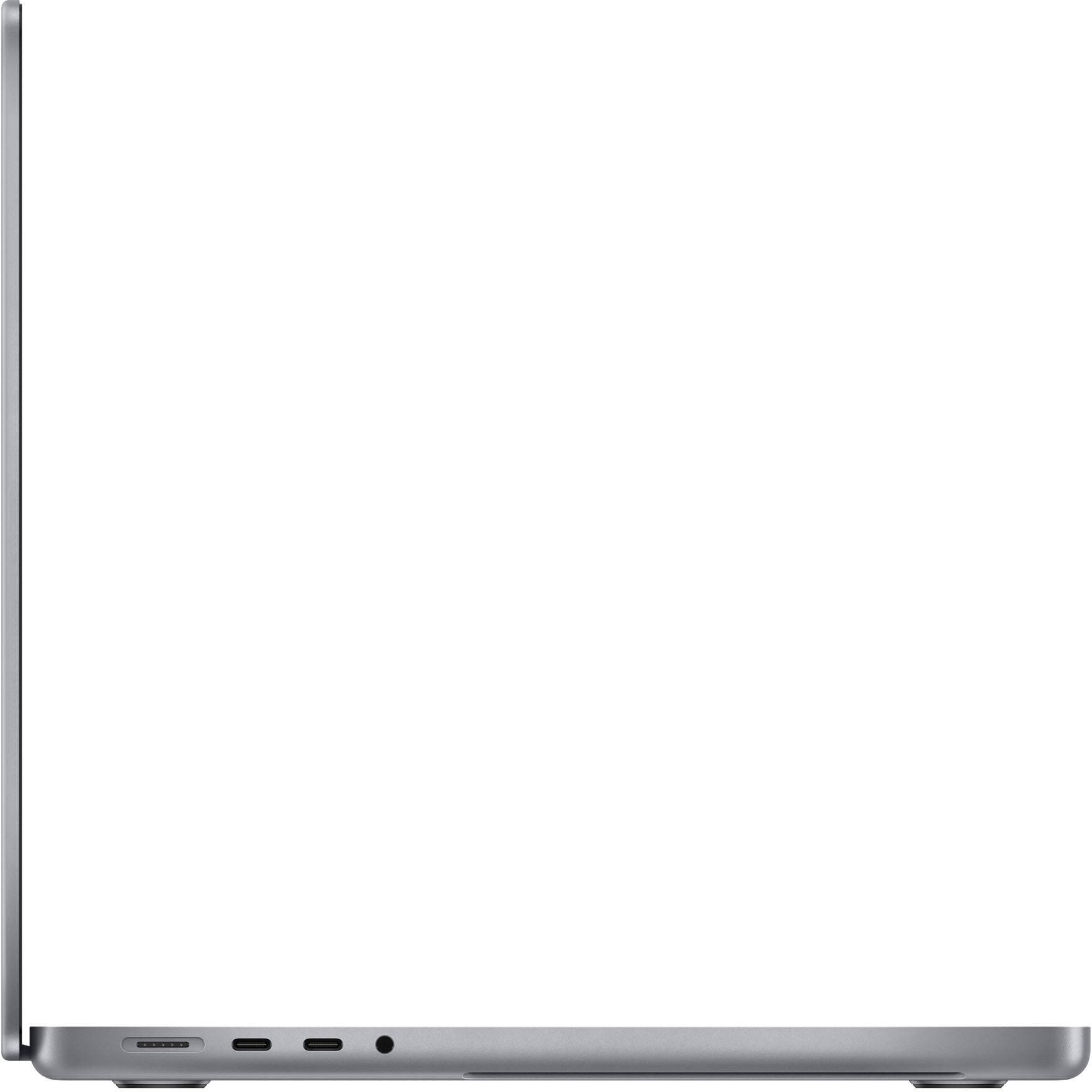 Alt View 3. Apple - Geek Squad Certified Refurbished MacBook Pro 14" Laptop - Apple M1 Pro chip - 16GB Memory - 1TB SSD - Space Gray.