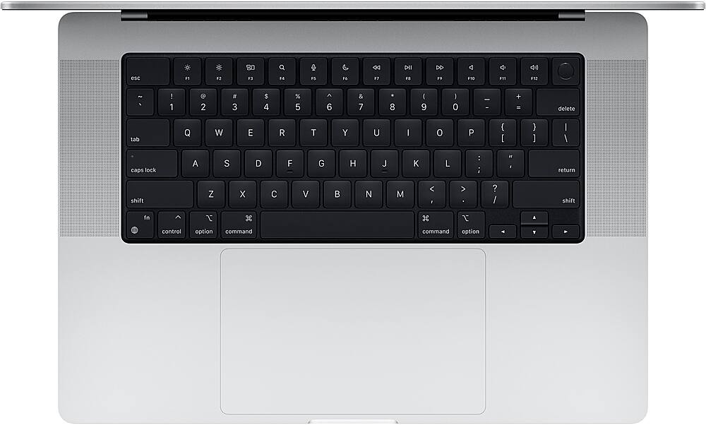 Alt View 1. Apple - Geek Squad Certified Refurbished MacBook Pro 16" Laptop - Apple M1 Pro chip - 16GB Memory - 1TB SSD - Silver.