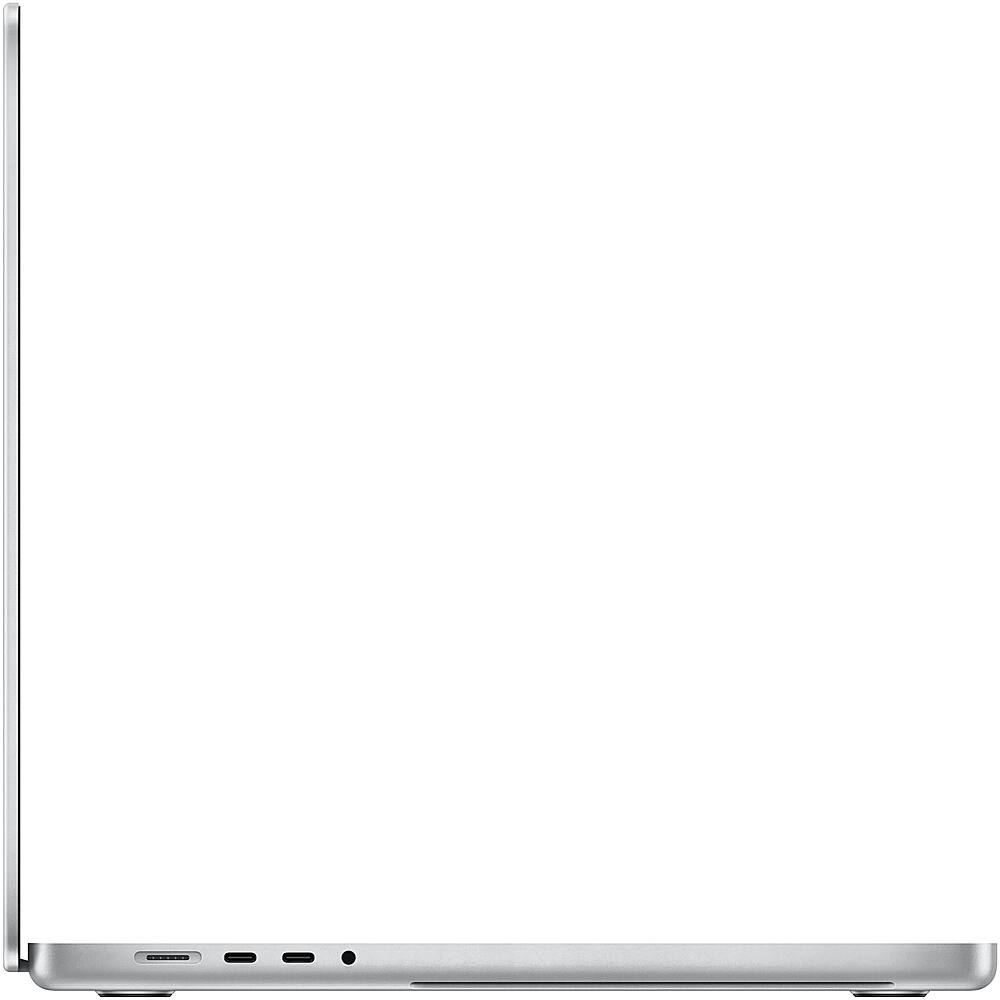 Alt View 3. Apple - Geek Squad Certified Refurbished MacBook Pro 16" Laptop - Apple M1 Pro chip - 16GB Memory - 1TB SSD - Silver.