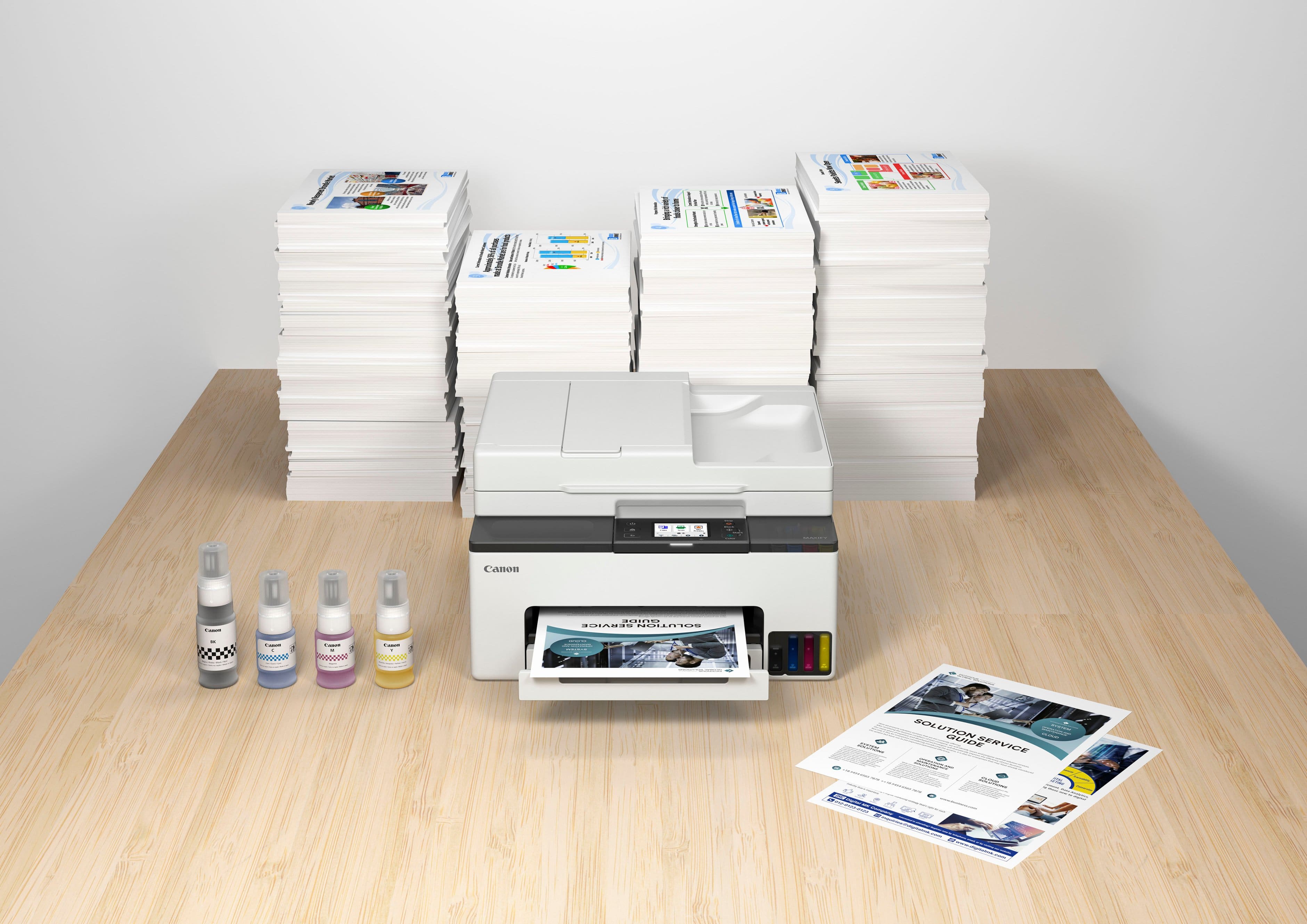 Alt View 21. Canon - MAXIFY GX2020 MegaTank Wireless All-In-One SuperTank Inkjet Printer - White.