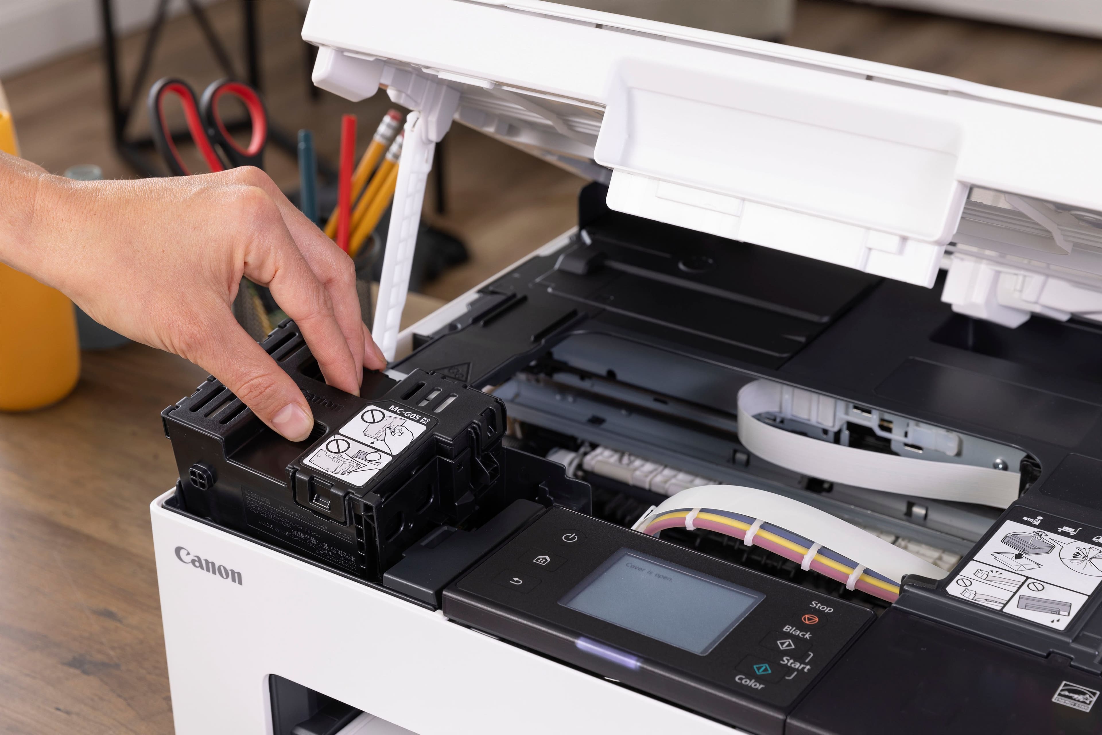 Alt View 11. Canon - MAXIFY GX1020 MegaTank Wireless All-In-One SuperTank Inkjet Printer - White.