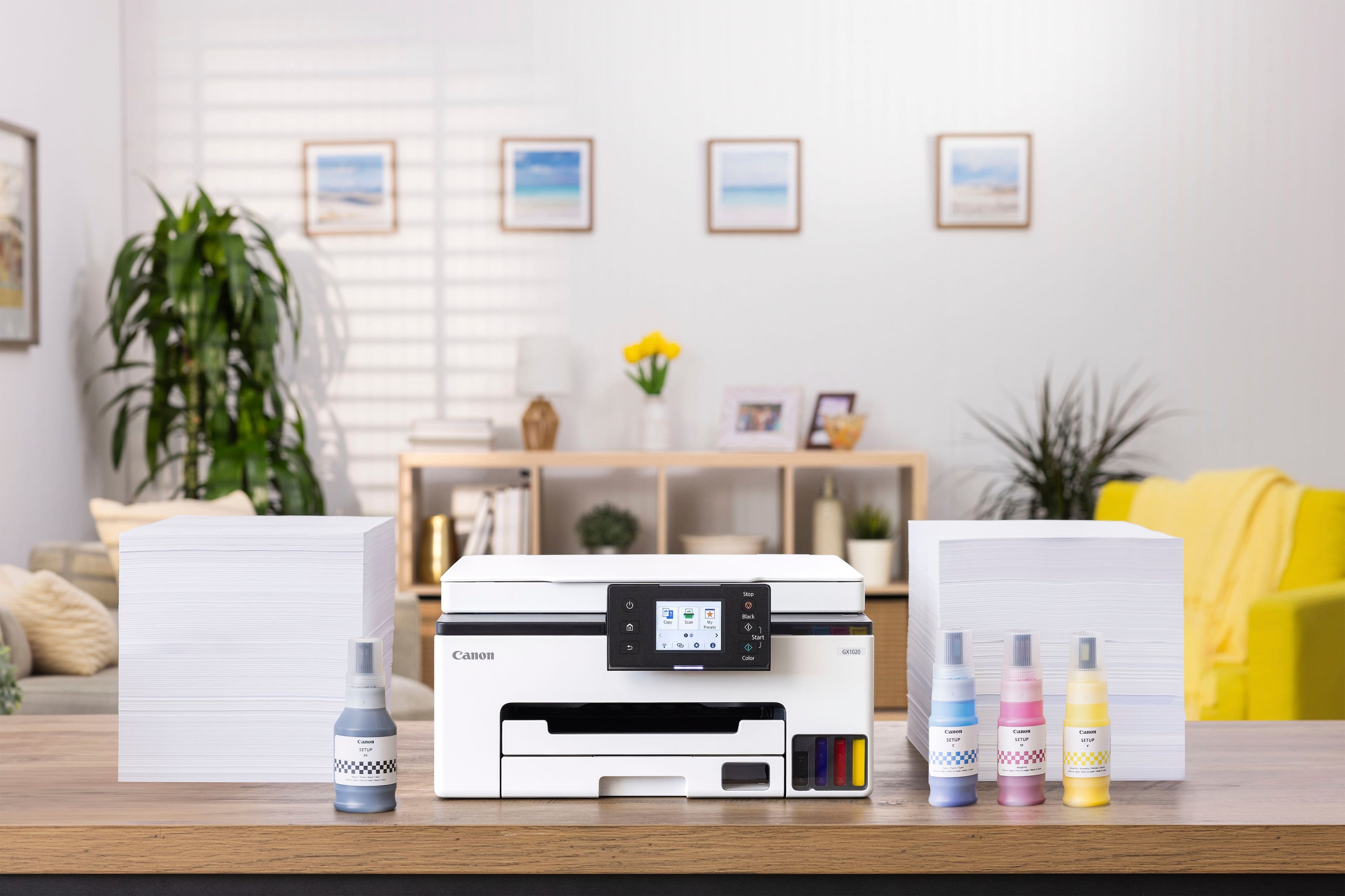 Alt View 12. Canon - MAXIFY GX1020 MegaTank Wireless All-In-One SuperTank Inkjet Printer - White.