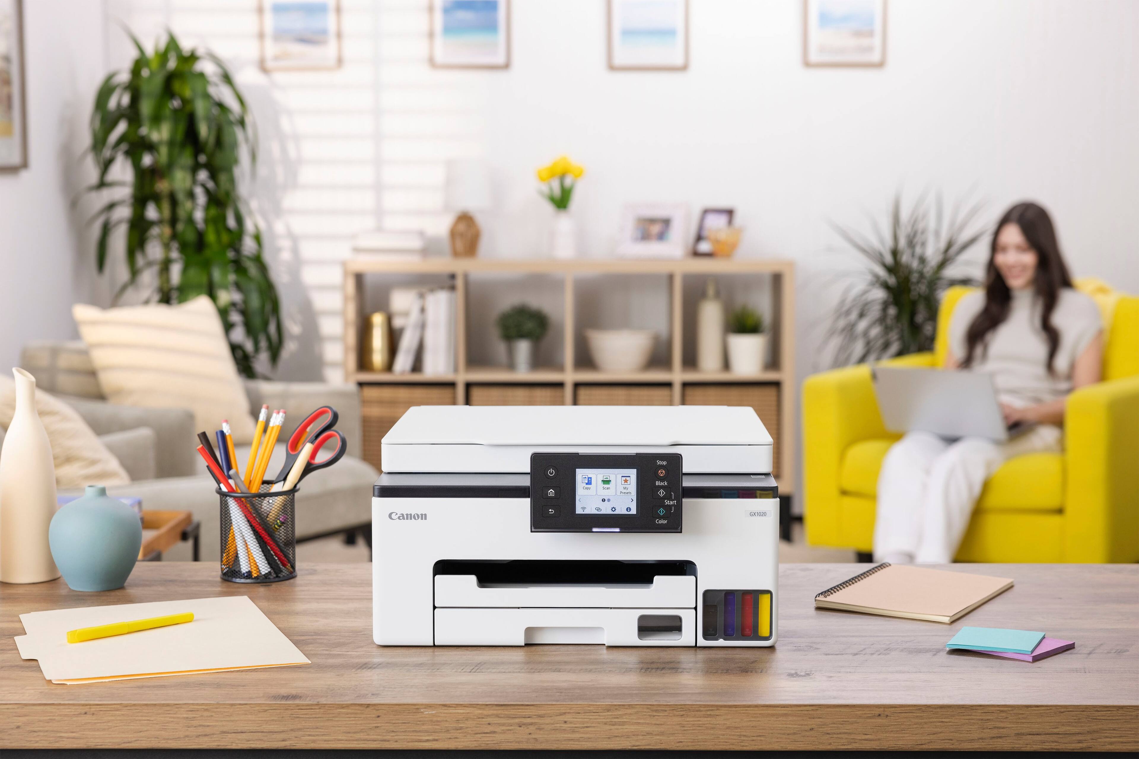 Alt View 14. Canon - MAXIFY GX1020 MegaTank Wireless All-In-One SuperTank Inkjet Printer - White.