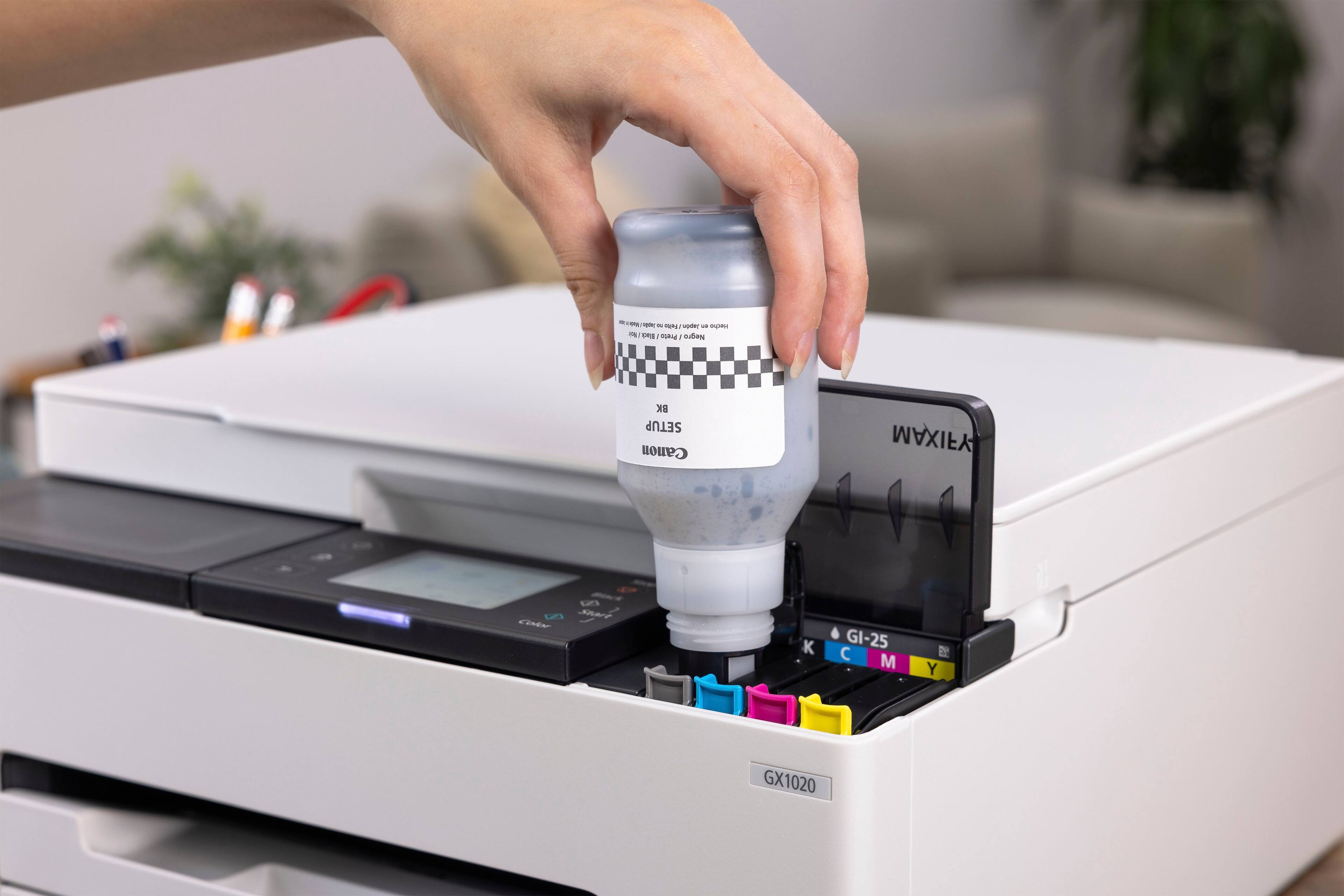 Alt View 15. Canon - MAXIFY GX1020 MegaTank Wireless All-In-One SuperTank Inkjet Printer - White.