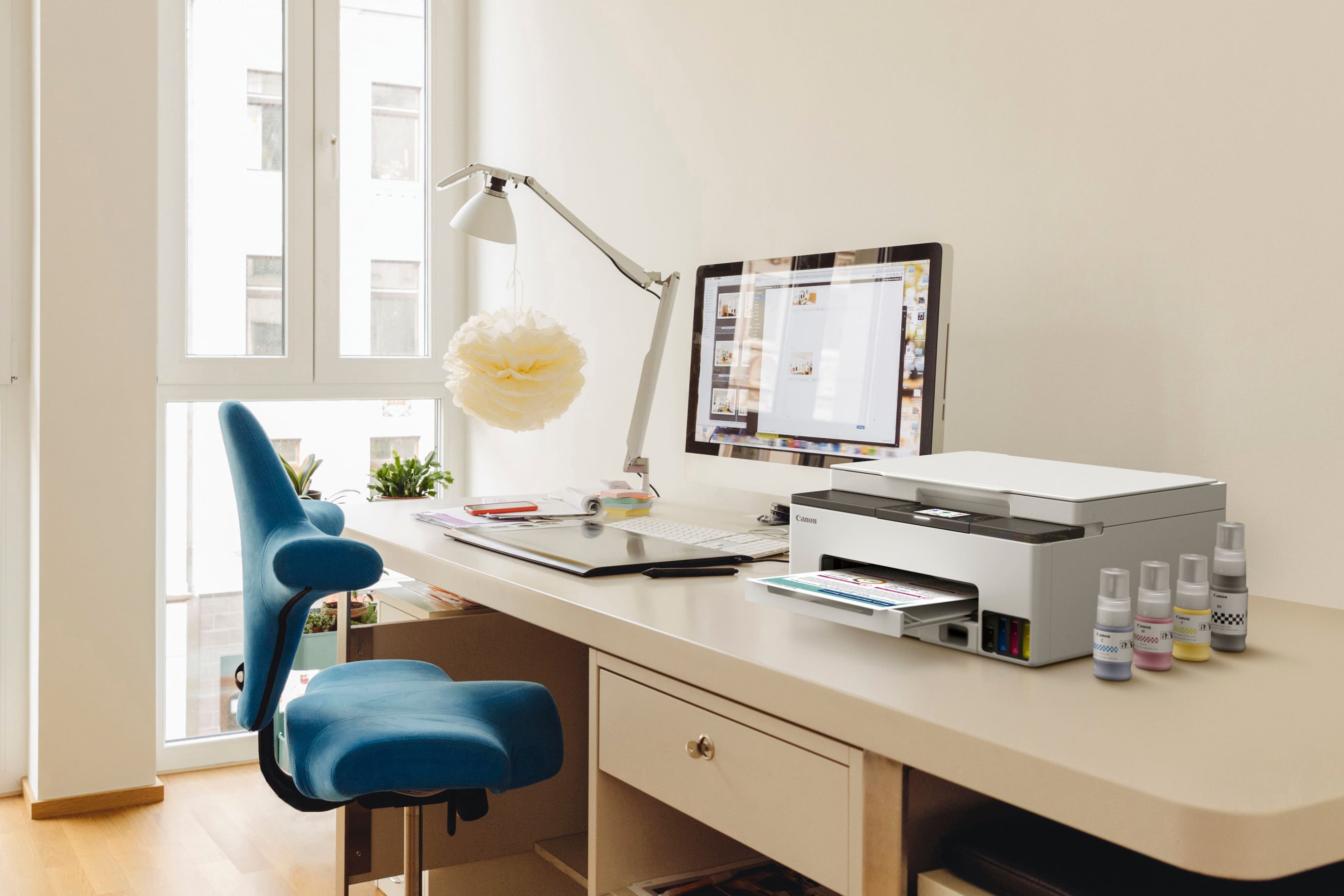 Alt View 19. Canon - MAXIFY GX1020 MegaTank Wireless All-In-One SuperTank Inkjet Printer - White.