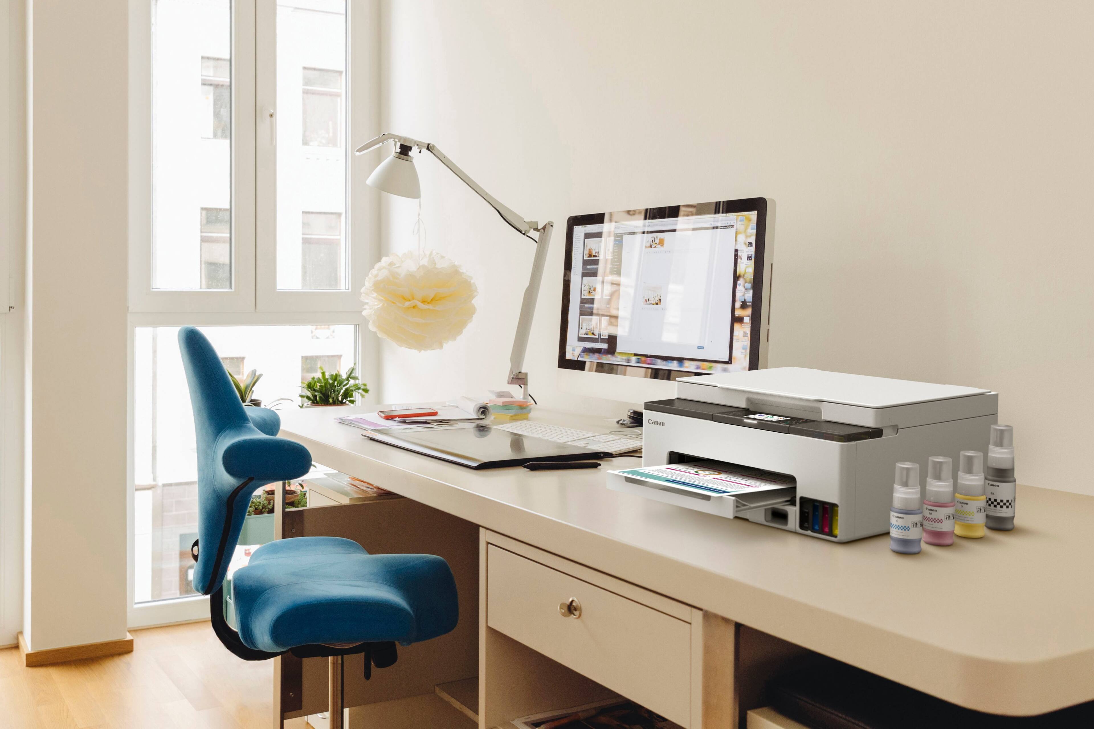 Alt View 19. Canon - MAXIFY GX1020 MegaTank Wireless All-In-One SuperTank Inkjet Printer - White.