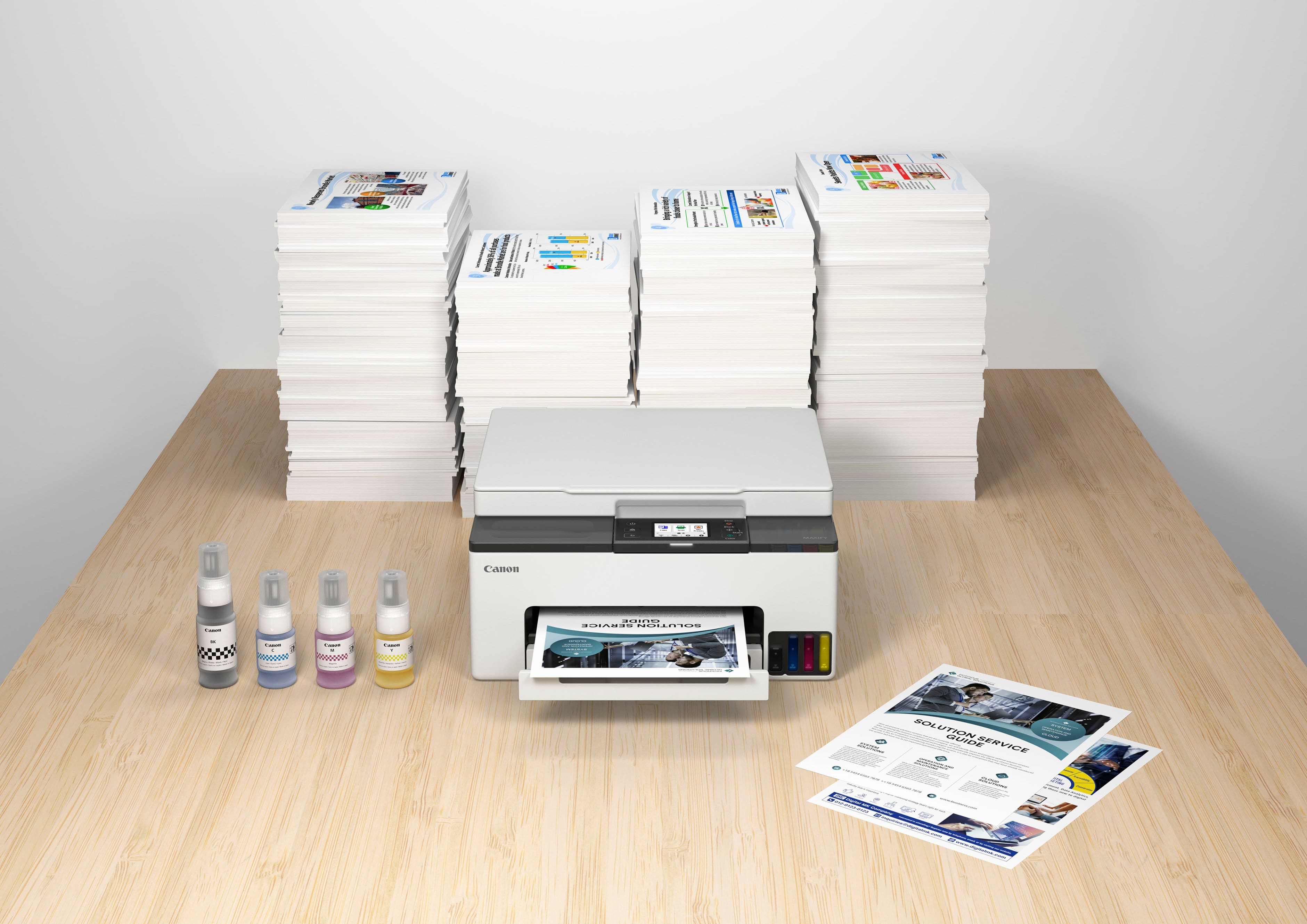 Alt View 20. Canon - MAXIFY GX1020 MegaTank Wireless All-In-One SuperTank Inkjet Printer - White.