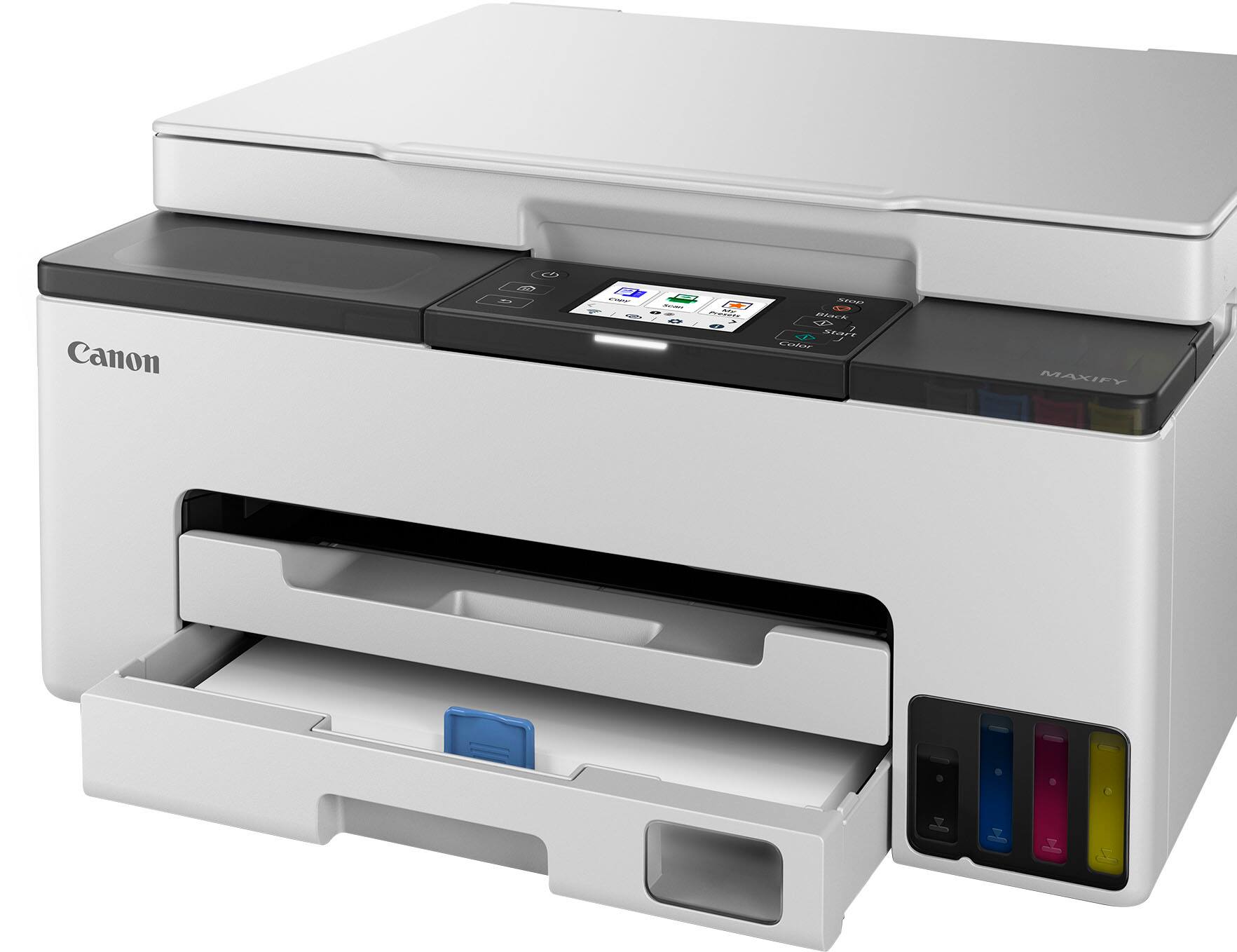 Left. Canon - MAXIFY GX1020 MegaTank Wireless All-In-One SuperTank Inkjet Printer - White.