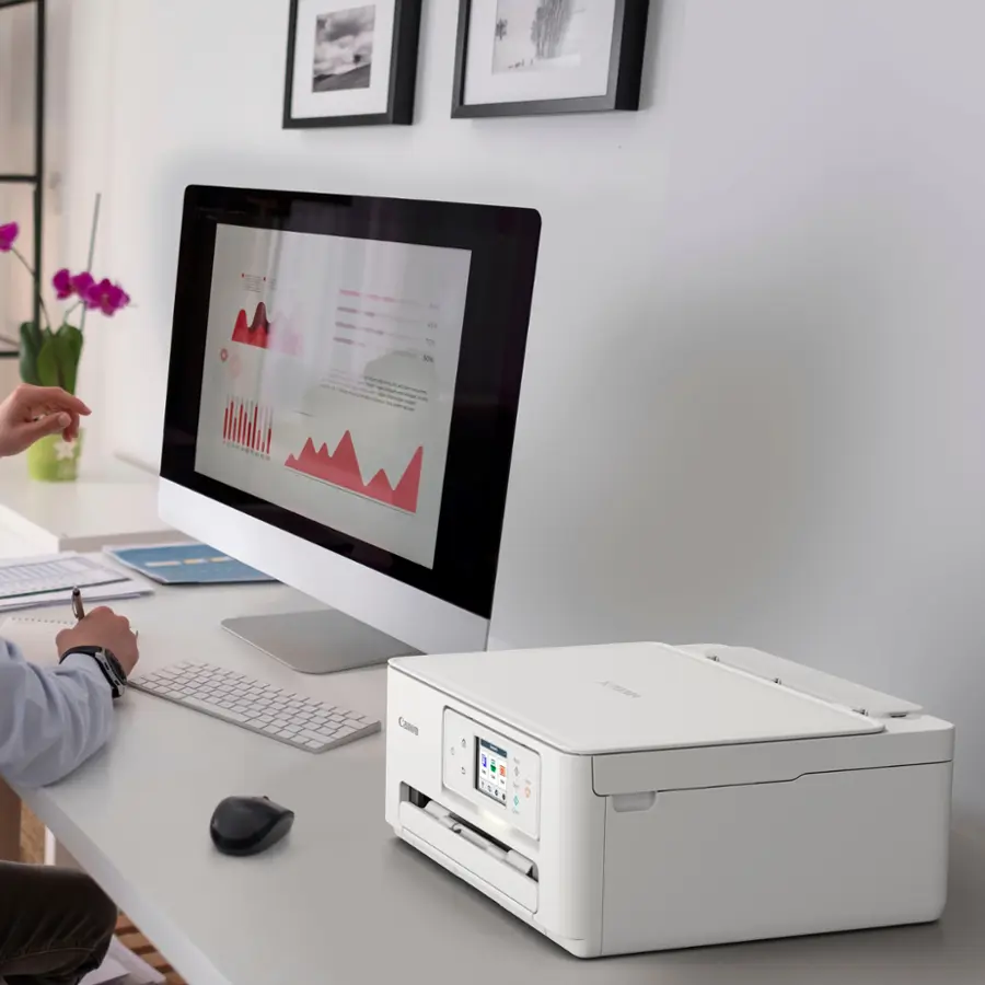 Alt View 16. Canon - PIXMA TS7720 Wireless All-In-One Inkjet Printer - White.