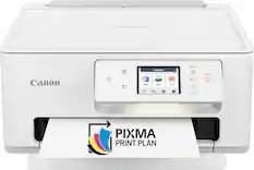 Front. Canon - PIXMA TS7720 Wireless All-In-One Inkjet Printer - White.