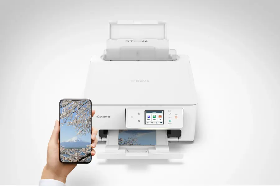 Alt View 1. Canon - PIXMA TS7720 Wireless All-In-One Inkjet Printer - White.