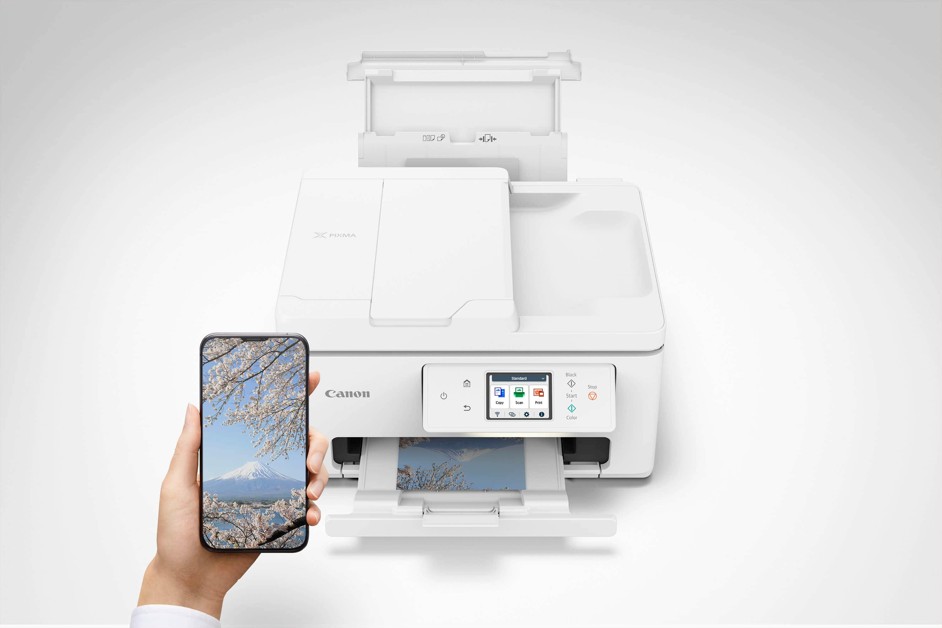 Alt View 12. Canon - PIXMA TR7820 Wireless All-In-One Inkjet Printer - White.