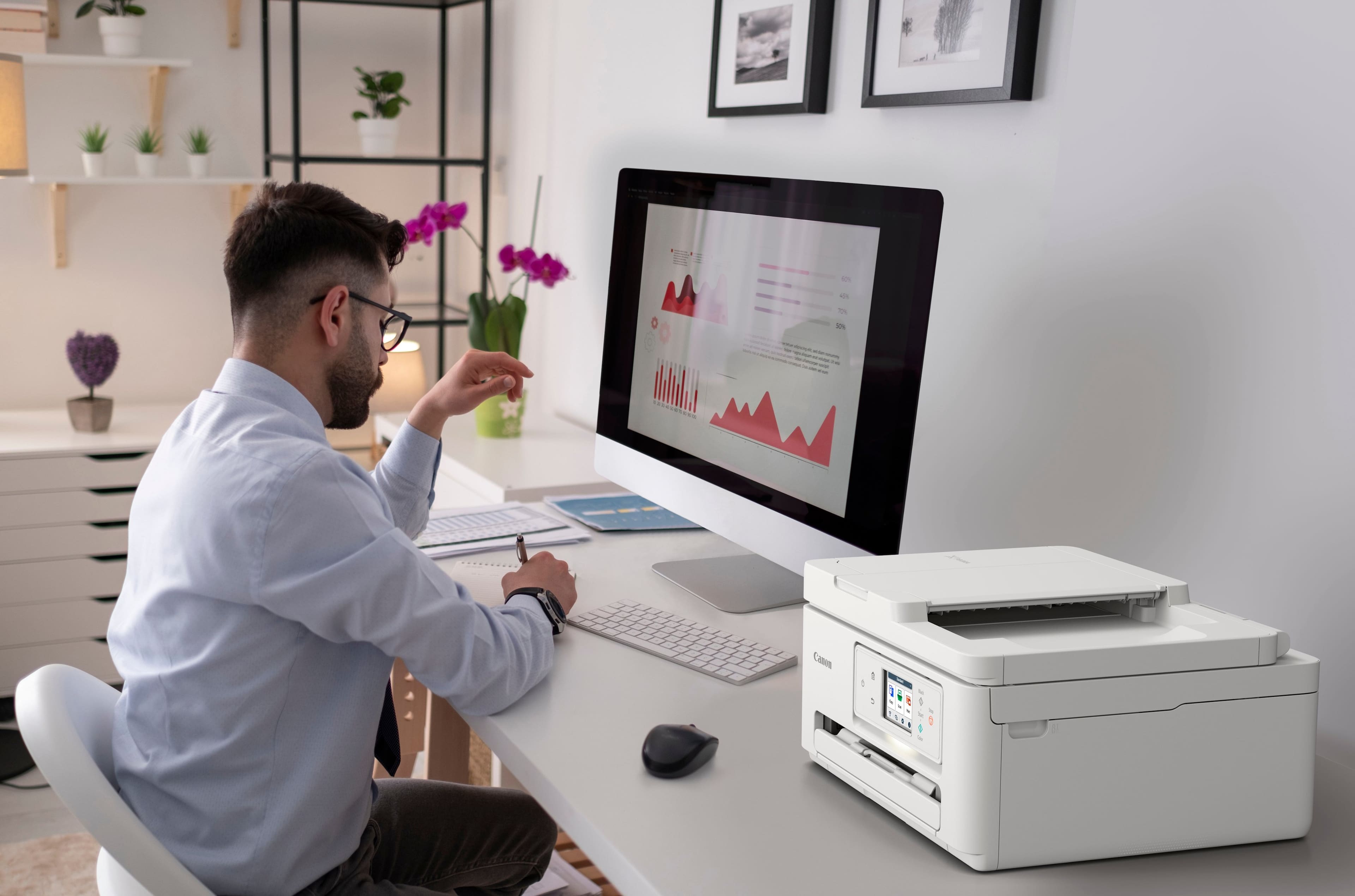 Alt View 18. Canon - PIXMA TR7820 Wireless All-In-One Inkjet Printer - White.