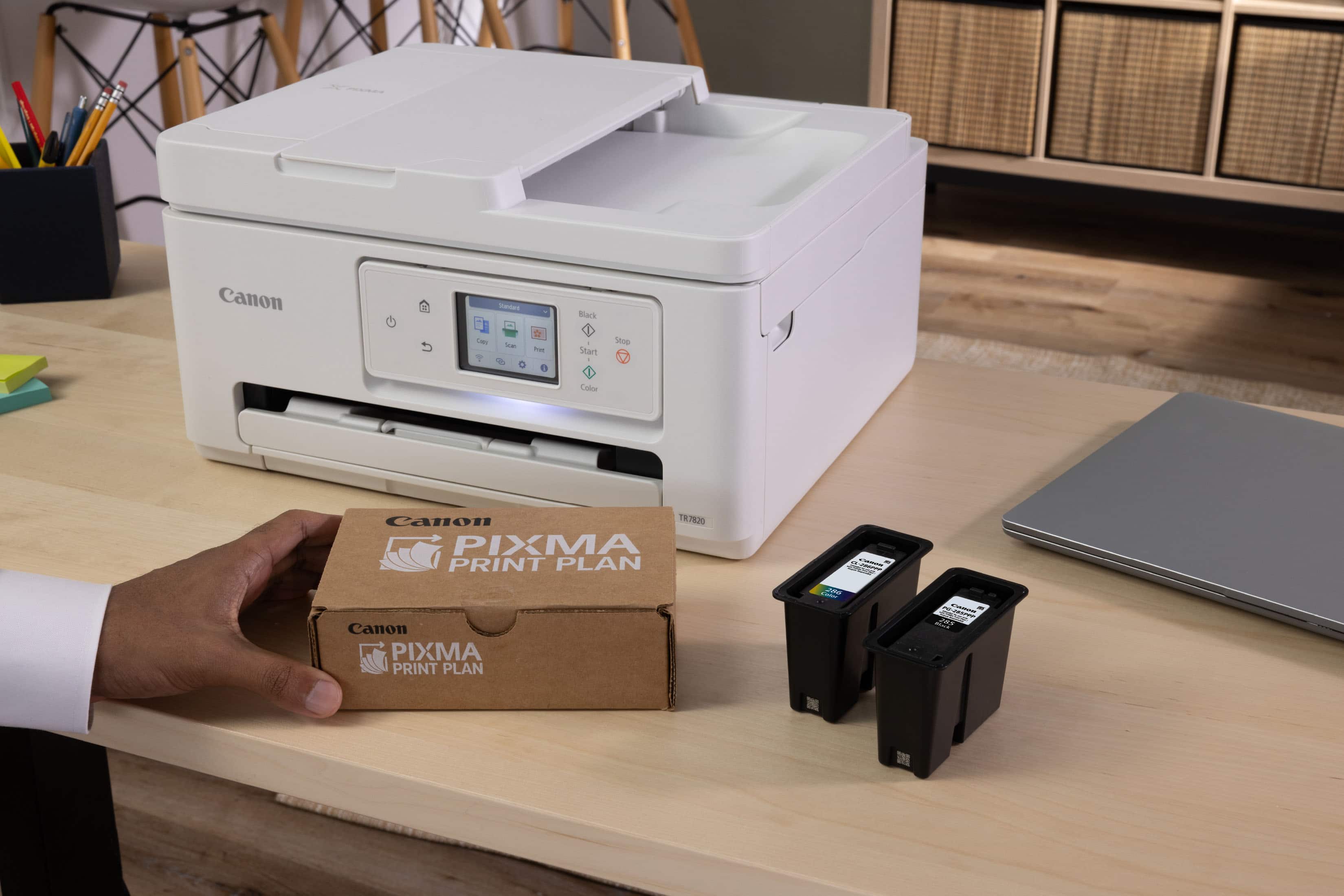 Alt View 17. Canon - PIXMA TR7820 Wireless All-In-One Inkjet Printer - White.