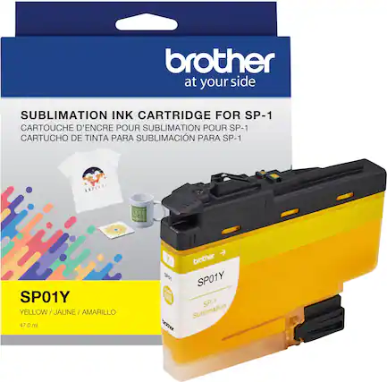 Front. Brother - SP01YS Standard Capacity Ink Cartridge - Yellow.