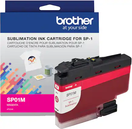 Front. Brother - SP01MS Standard Capacity Ink Cartridge - Magenta.
