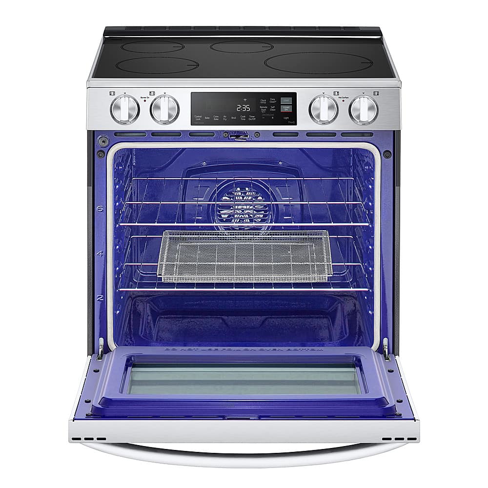 Alt View 11. LG - 6.3 Cu. Ft. Freestanding Electric Induction True Convection Range with EasyClean and Air Fry - PrintProof Stainless Steel.