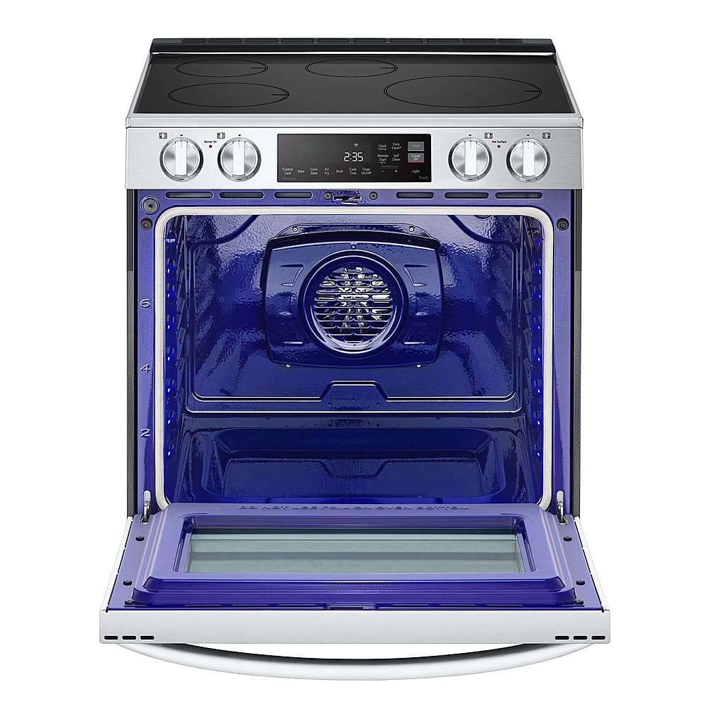 Alt View 12. LG - 6.3 Cu. Ft. Freestanding Electric Induction True Convection Range with EasyClean and Air Fry - PrintProof Stainless Steel.