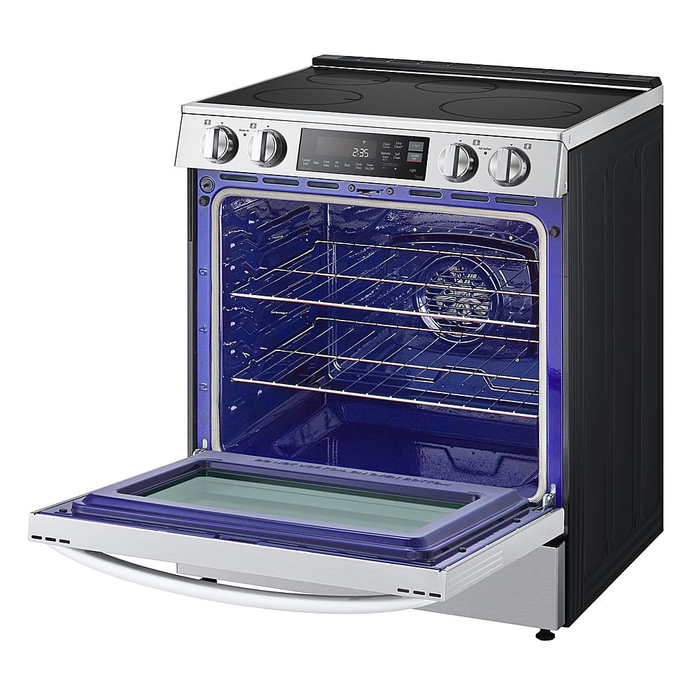 Alt View 17. LG - 6.3 Cu. Ft. Freestanding Electric Induction True Convection Range with EasyClean and Air Fry - PrintProof Stainless Steel.