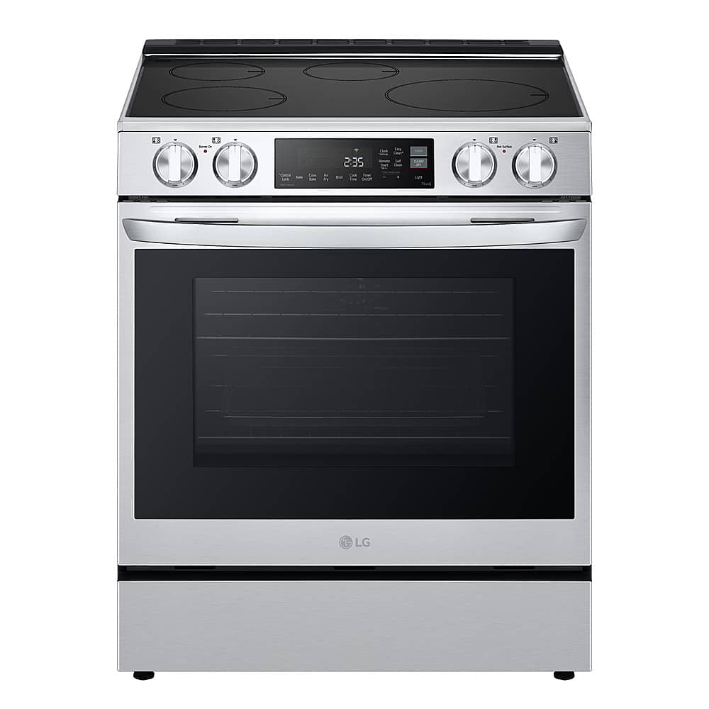 Alt View 1. LG - 6.3 Cu. Ft. Freestanding Electric Induction True Convection Range with EasyClean and Air Fry - PrintProof Stainless Steel.