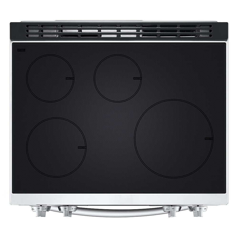 Alt View 20. LG - 6.3 Cu. Ft. Freestanding Electric Induction True Convection Range with EasyClean and Air Fry - PrintProof Stainless Steel.