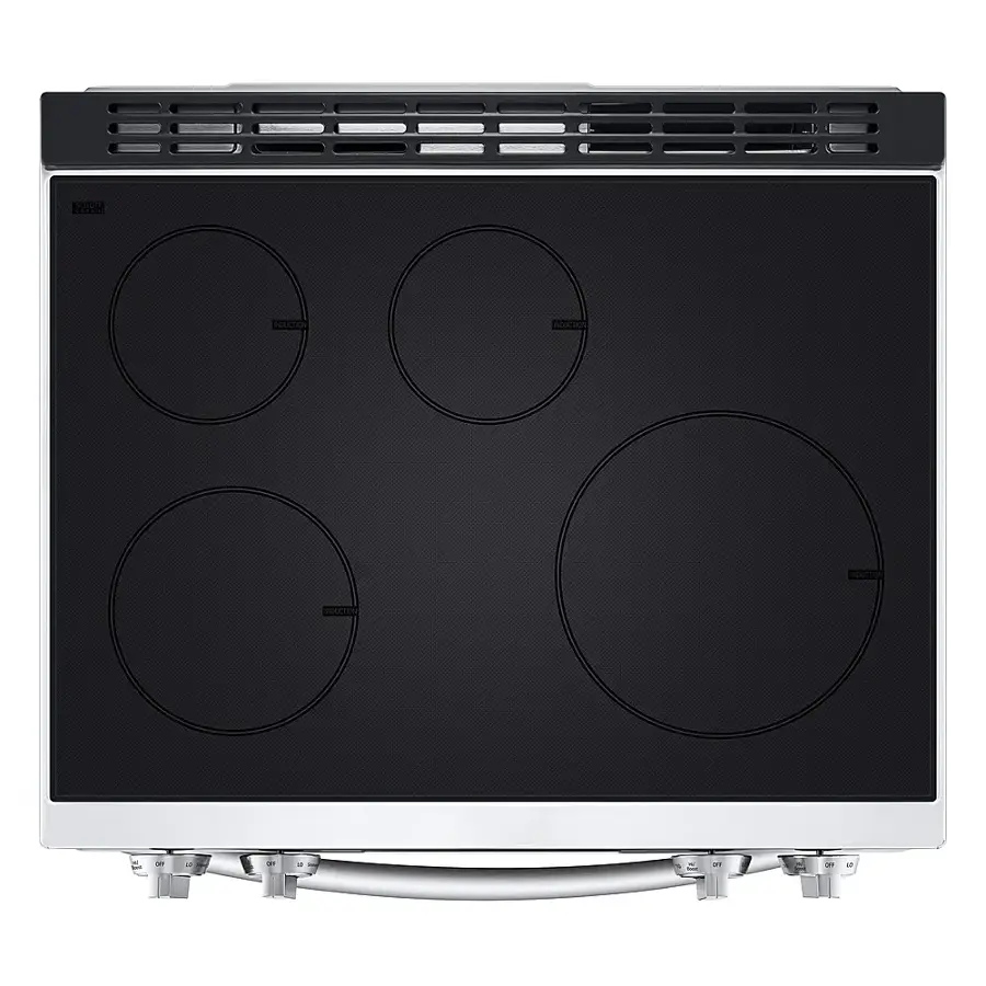 Alt View 20. LG - 6.3 Cu. Ft. Freestanding Electric Induction True Convection Range with EasyClean and Air Fry - PrintProof Stainless Steel.