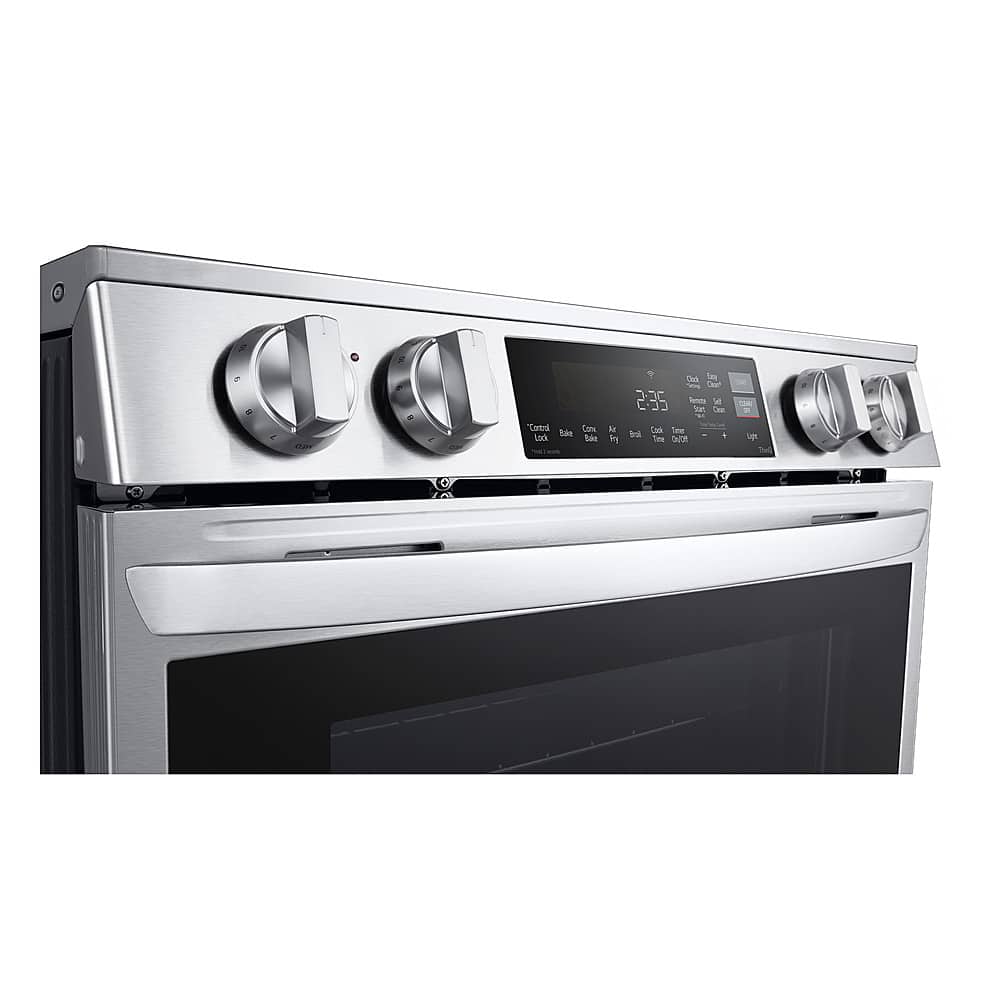 Alt View 21. LG - 6.3 Cu. Ft. Freestanding Electric Induction True Convection Range with EasyClean and Air Fry - PrintProof Stainless Steel.