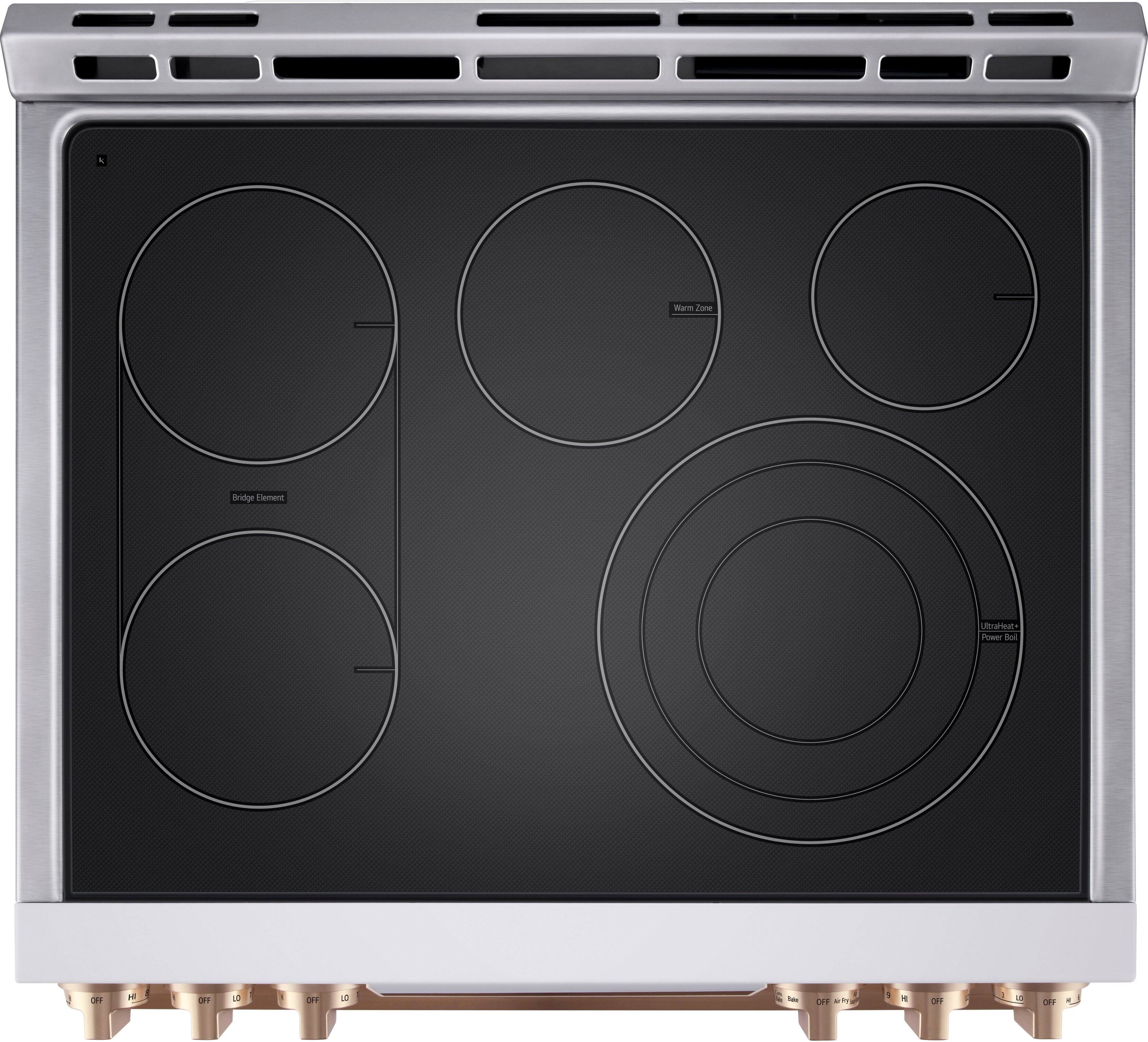 Alt View 17. LG - STUDIO 6.3 Cu. Ft. Smart Slide-In Electric True Convection Range with EasyClean and Air Sous Vide - Essence White.