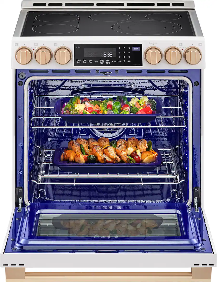 LG STUDIO 30 in Wide 6.3 Cu. Ft. Smart Slide In Electric True ...