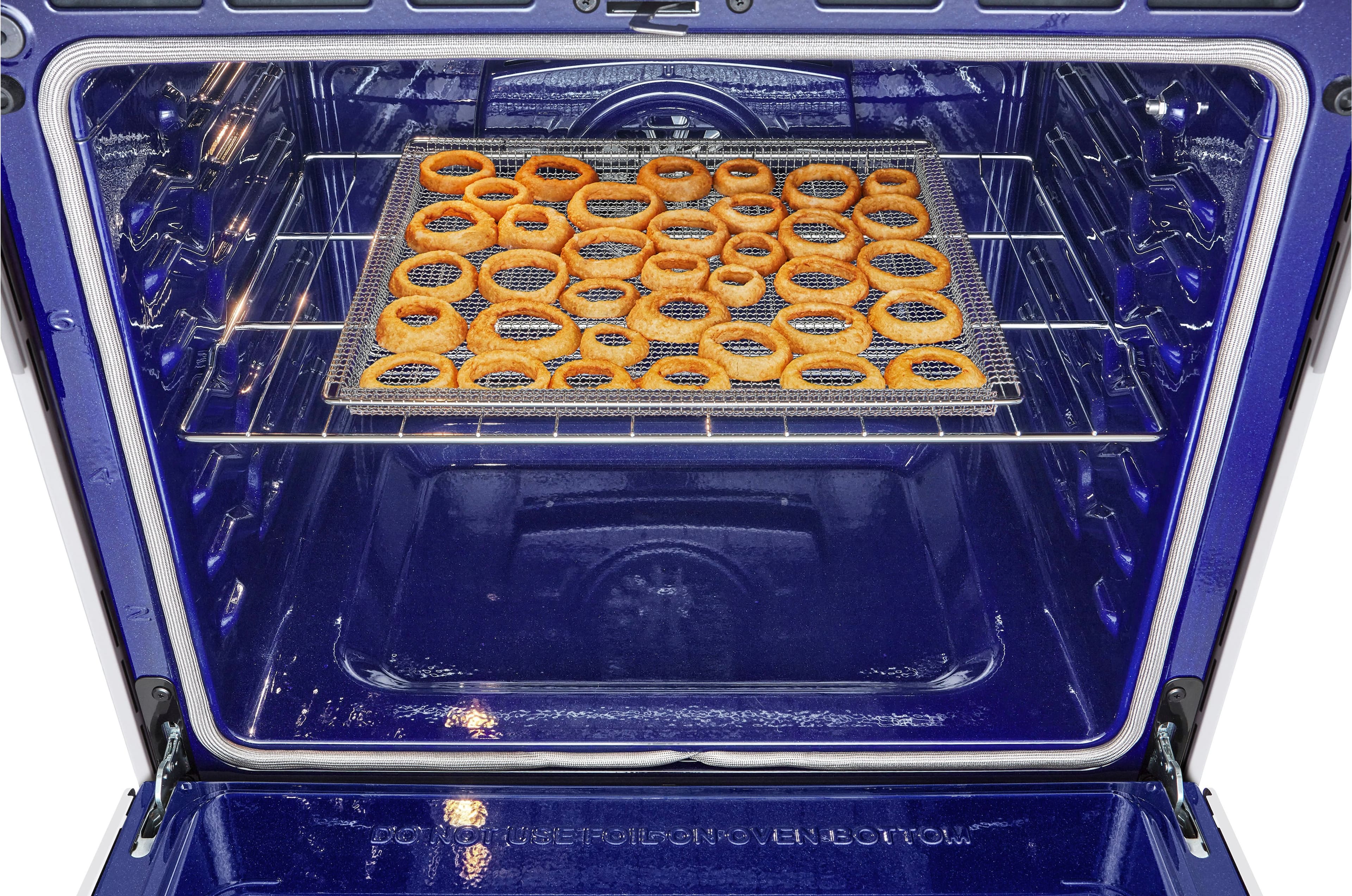 Alt View 20. LG - STUDIO 6.3 Cu. Ft. Smart Slide-In Electric True Convection Range with EasyClean and Air Sous Vide - Essence White.