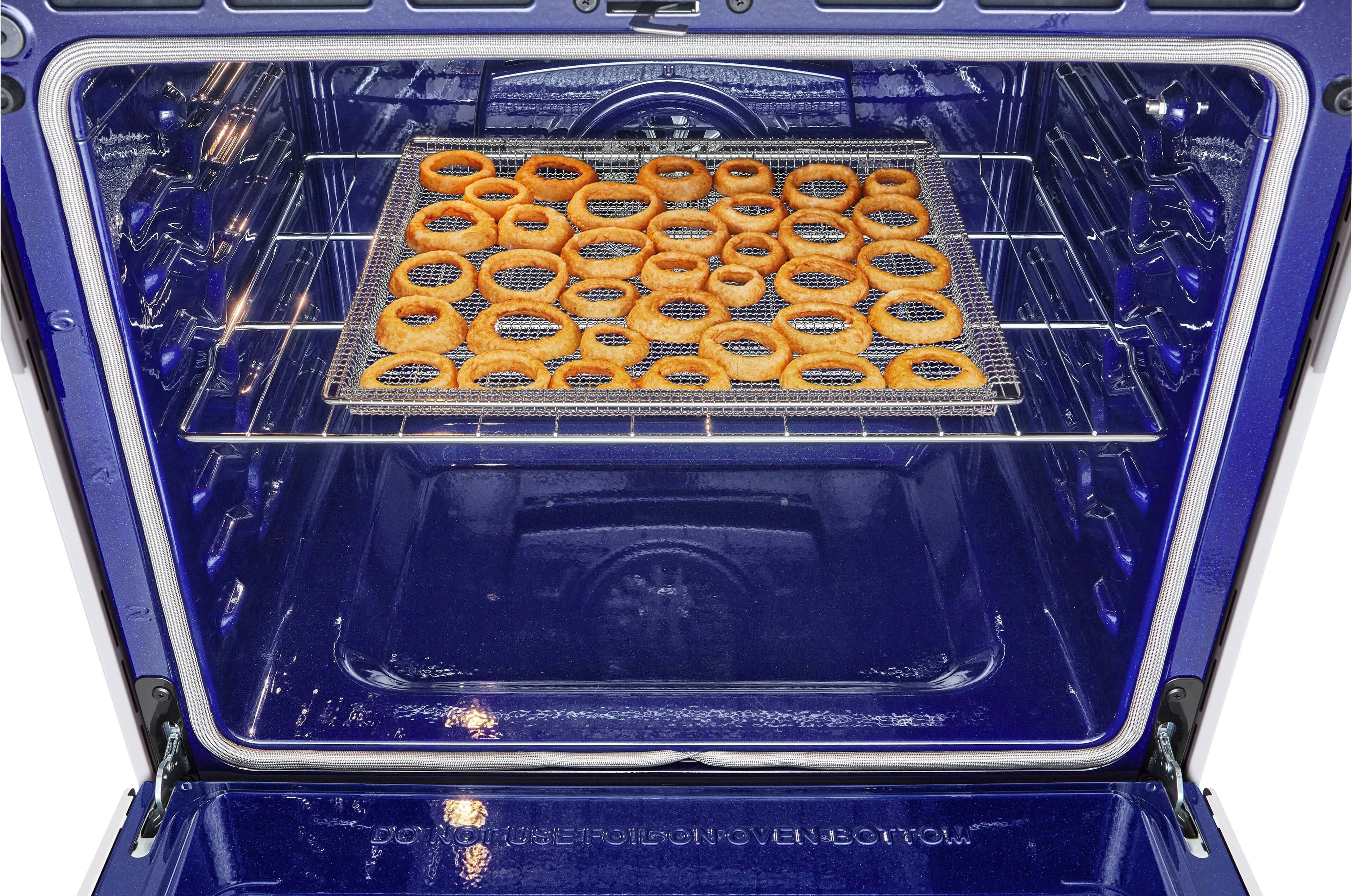 Alt View 20. LG - STUDIO 6.3 Cu. Ft. Smart Slide-In Electric True Convection Range with EasyClean and Air Sous Vide - Essence White.