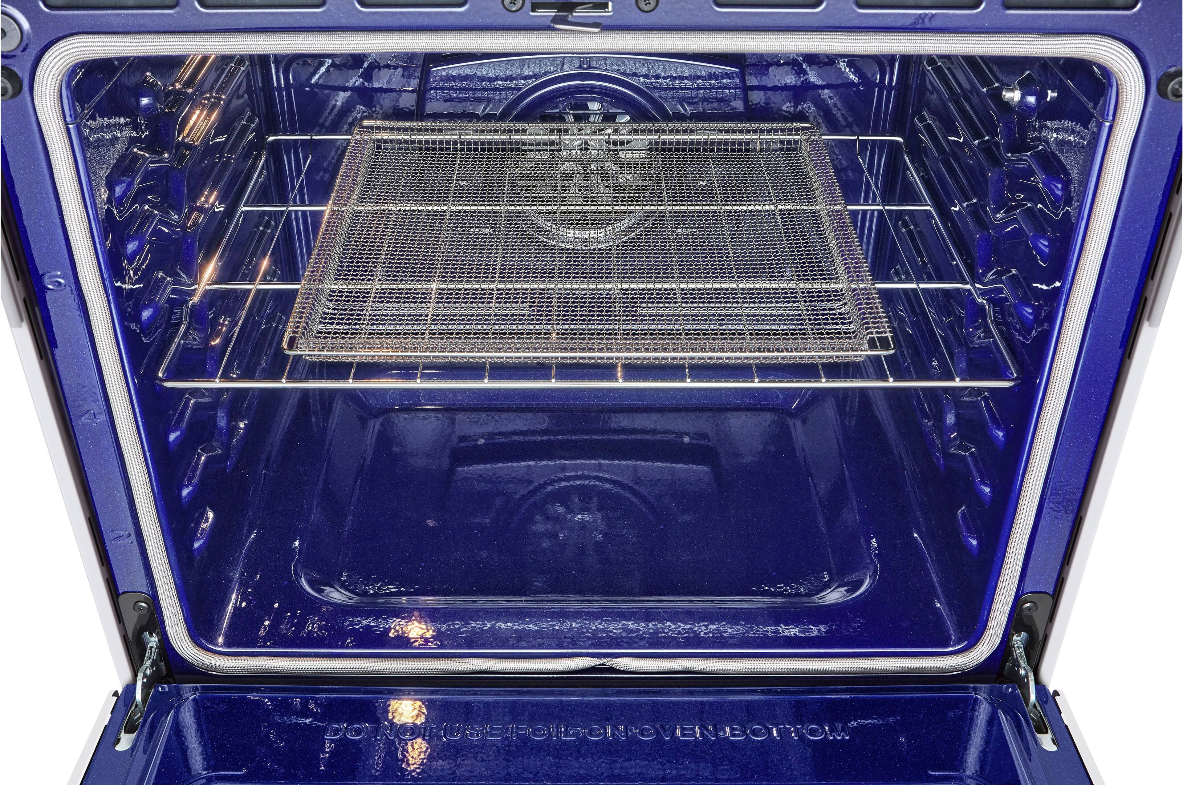 Alt View 21. LG - STUDIO 6.3 Cu. Ft. Smart Slide-In Electric True Convection Range with EasyClean and Air Sous Vide - Essence White.