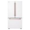 LG - STUDIO 26.5 Cu. Ft. French Door Counter-Depth Smart Refrigerator with Internal Water Dispenser - Essence White
