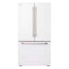 Front. LG - STUDIO Counter-Depth MAX 26.5 Cu. Ft. French Door Smart Refrigerator with Internal Water Dispenser - Essence White.