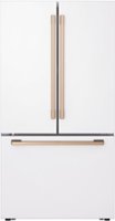 LG - STUDIO 26.5 Cu. Ft. French Door Counter-Depth Smart Refrigerator with Internal Water Dispenser - Essence White - Front_Zoom
