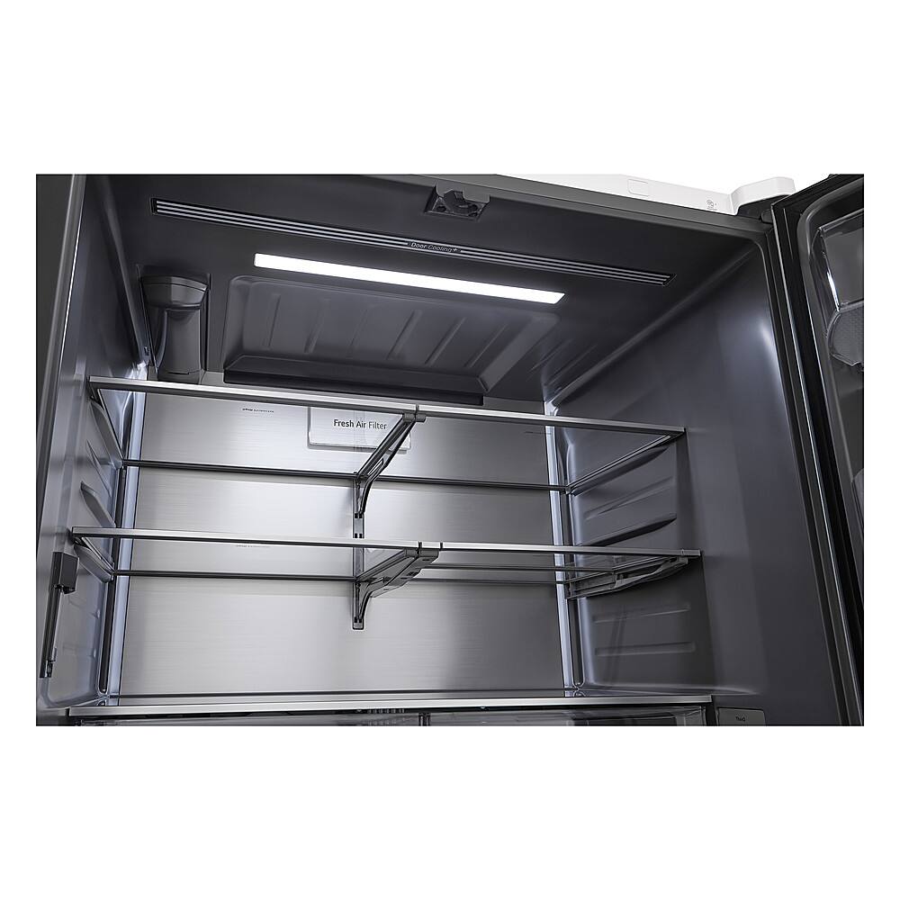 Alt View 12. LG - STUDIO Counter-Depth MAX 26.5 Cu. Ft. French Door Smart Refrigerator with Internal Water Dispenser - Essence White.