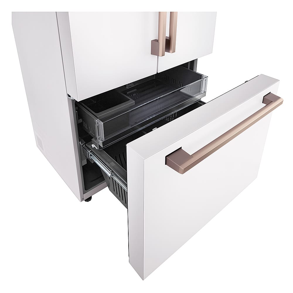 Alt View 22. LG - STUDIO Counter-Depth MAX 26.5 Cu. Ft. French Door Smart Refrigerator with Internal Water Dispenser - Essence White.