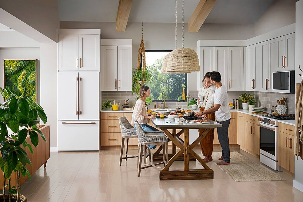 Alt View 28. LG - STUDIO Counter-Depth MAX 26.5 Cu. Ft. French Door Smart Refrigerator with Internal Water Dispenser - Essence White.